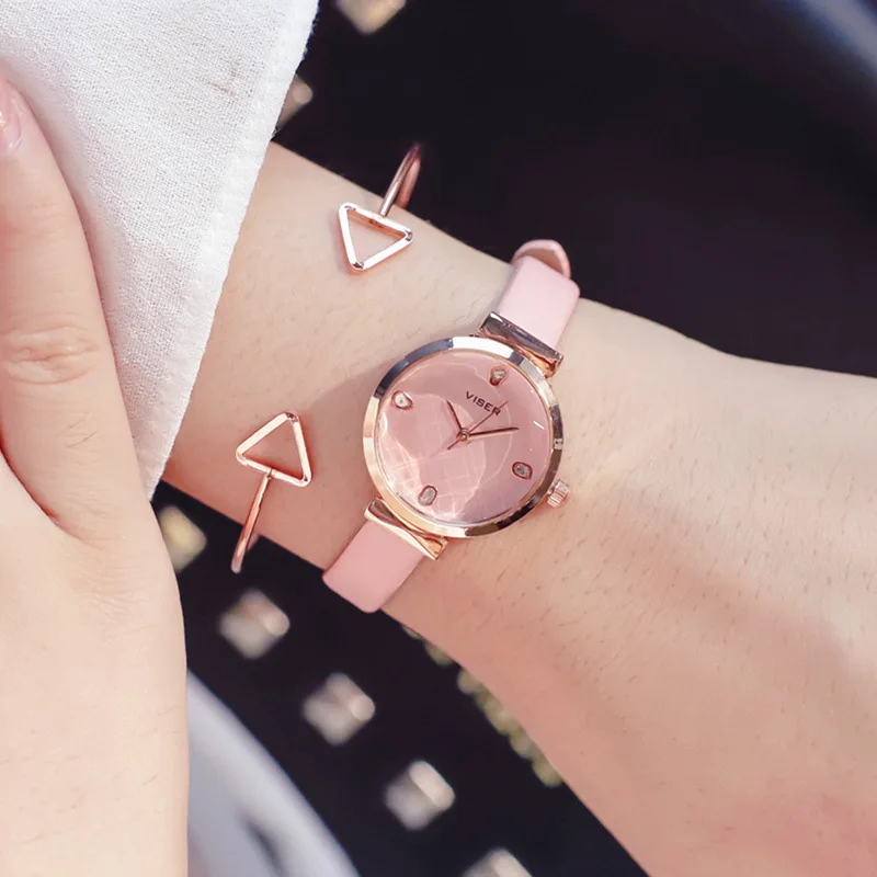 Net red watch female fashion trend retro temperament leisure students simple compact Watch | Наручные часы