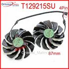 Вентилятор VGA T129215SU 12 В 0.50A 87 мм для Gigabyte RX480 RX570 GTX1070 GTX1060 GTX1050 GTX1050TI, Вентилятор Охлаждения видеокарты WINDFORCE
