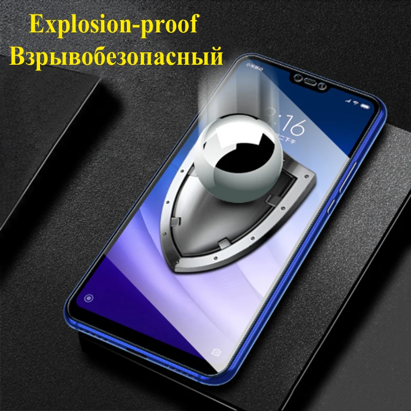 Защитное стекло для xiaomi mi 8 lite pro explorer se ksio xio светильник закаленное verre tremp лист