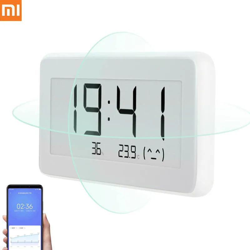 Xiaomi Mijia BT4.0 беспроводные смарт-электрические цифровые часы ЖК-измерения