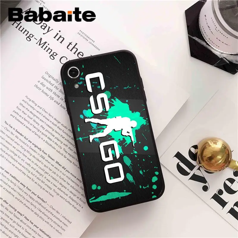 Babaite Counter Strike cs go чехол черный мягкий чехол для телефона для iPhone X XS MAX 6 6S 7 7plus 8 8Plus 5 5S XR - Цвет: A16