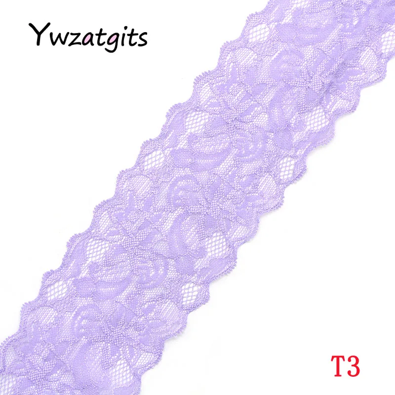 Ywzatgits 2y/5y Цветочная вышивка из кружевной ткани Отделка ленты для самостоятельного пошива одежды одежда материалы ручной работы аксессуары YR0201 - Цвет: C9 Purple