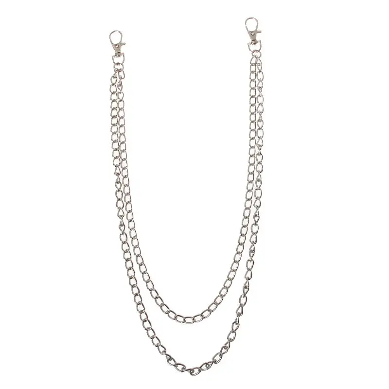 4 Крепкий поводок Байкер водитель грузовика ключ джинсовый кошелек цепочка цепочкая для ключей в стиле панк хип хоп ювелирные изделия - Окраска металла: 4