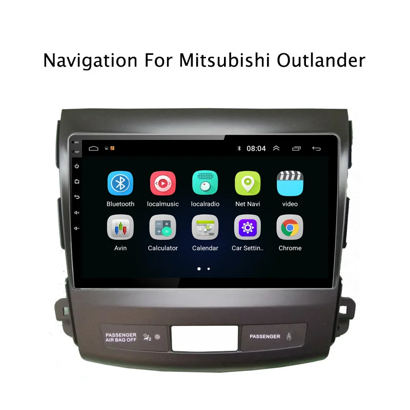Ectwodvd 9 &quotAndroid 8 1 автомобильный DVD плеер gps навигация для Mitsubishi Outlander 2006 2007 2008 2009 2010