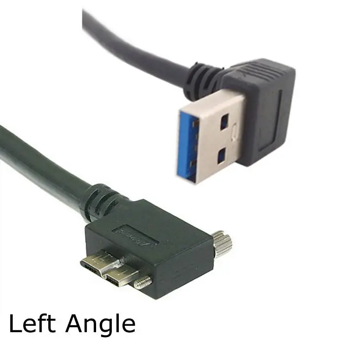 Вниз направо под прямым углом 90 градусов USB 3,0 A штекер к usb 3,0 Micro B Вилка левая и правая Угловые фиксирующие винты панель кабель 40 см