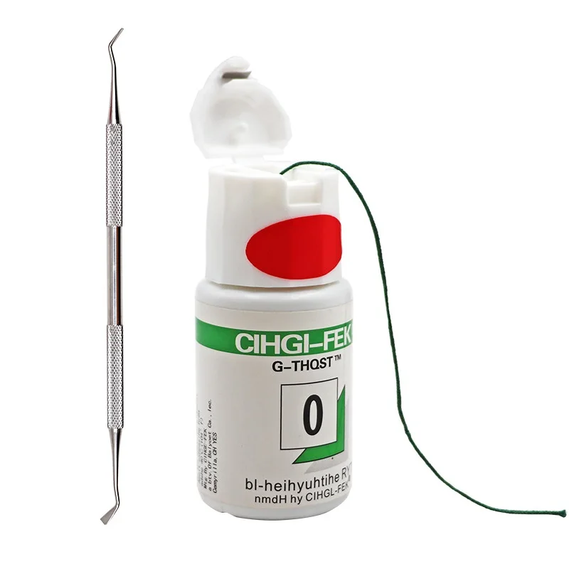 Набор зубных нитей для вытягивания десен 3 бутылки шнур + 1 шт. инструмент сбора