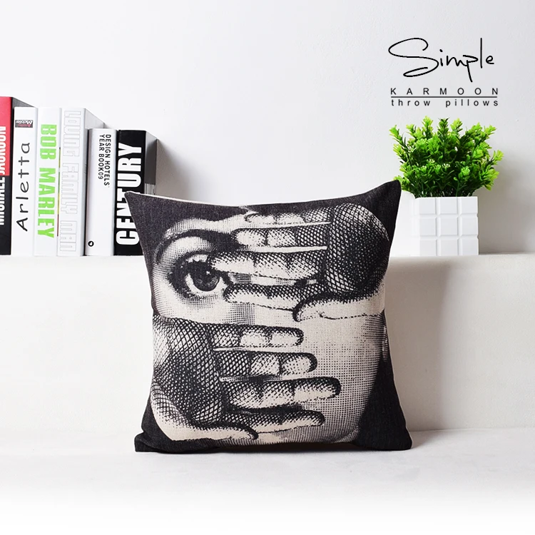 Нордические фигурки Fornasetti Art Master Home Декоративная Подушка плотная льняная наволочка диванная подушка