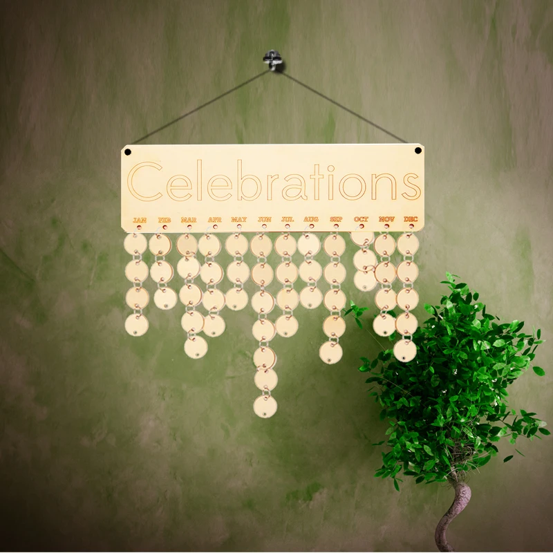 Деревянное дерево для празднования дня рождения и Рождества | Дом сад