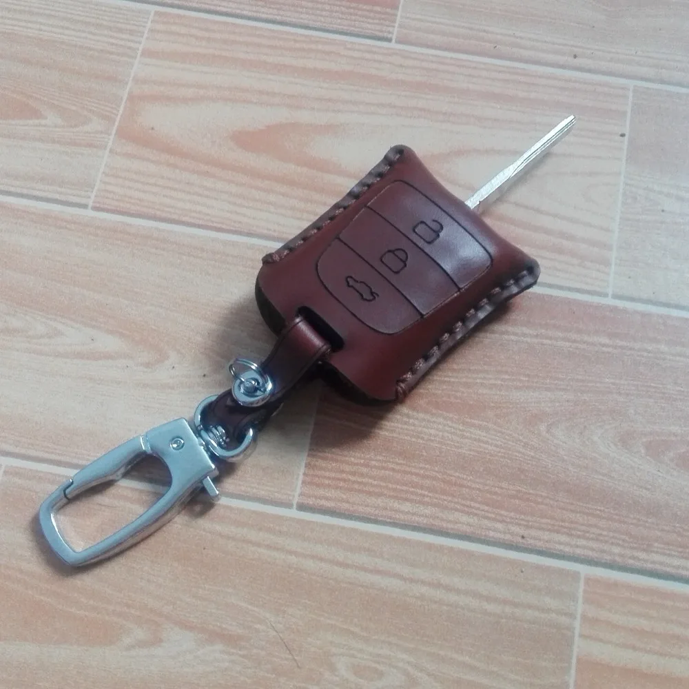 

Genuine Leathe Car Key Case Cover For for Chevrolet Caprice remote key shell