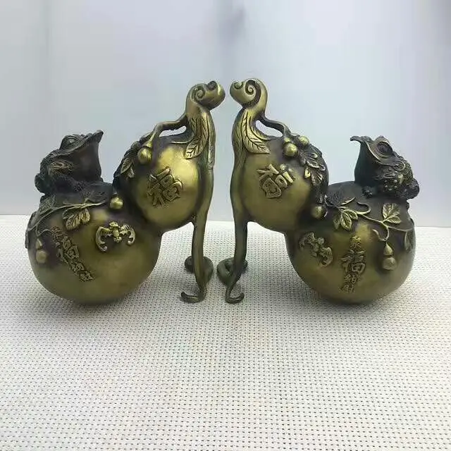 Потрясающая китайская фэн шуй медная Статуэтка Скульптура Фэн Шуй поставки