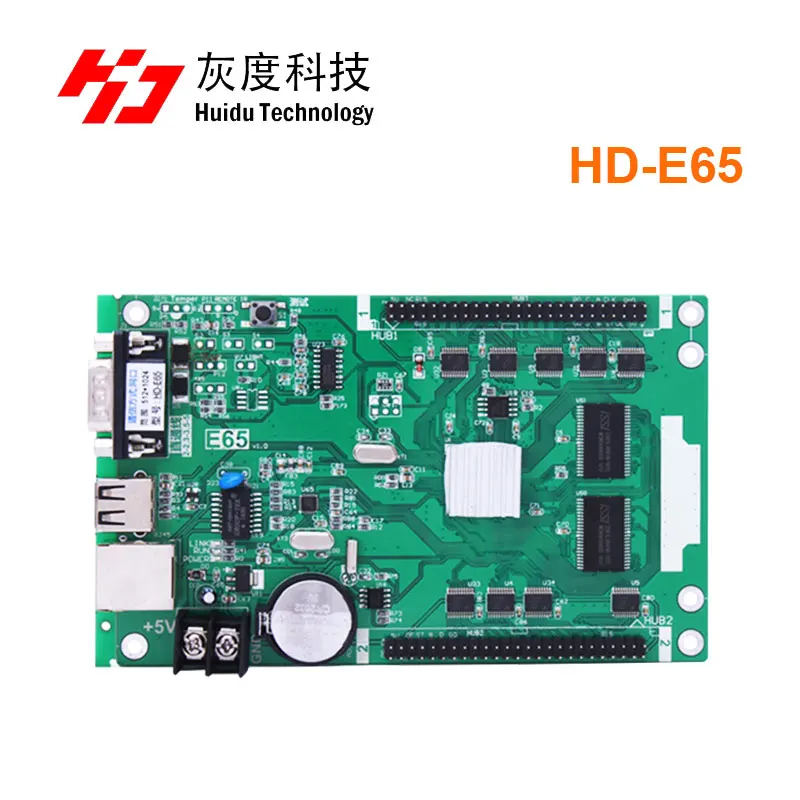 

huidu HD-E65 single dual color ethernet led control card control unit for true color led tv and led video display