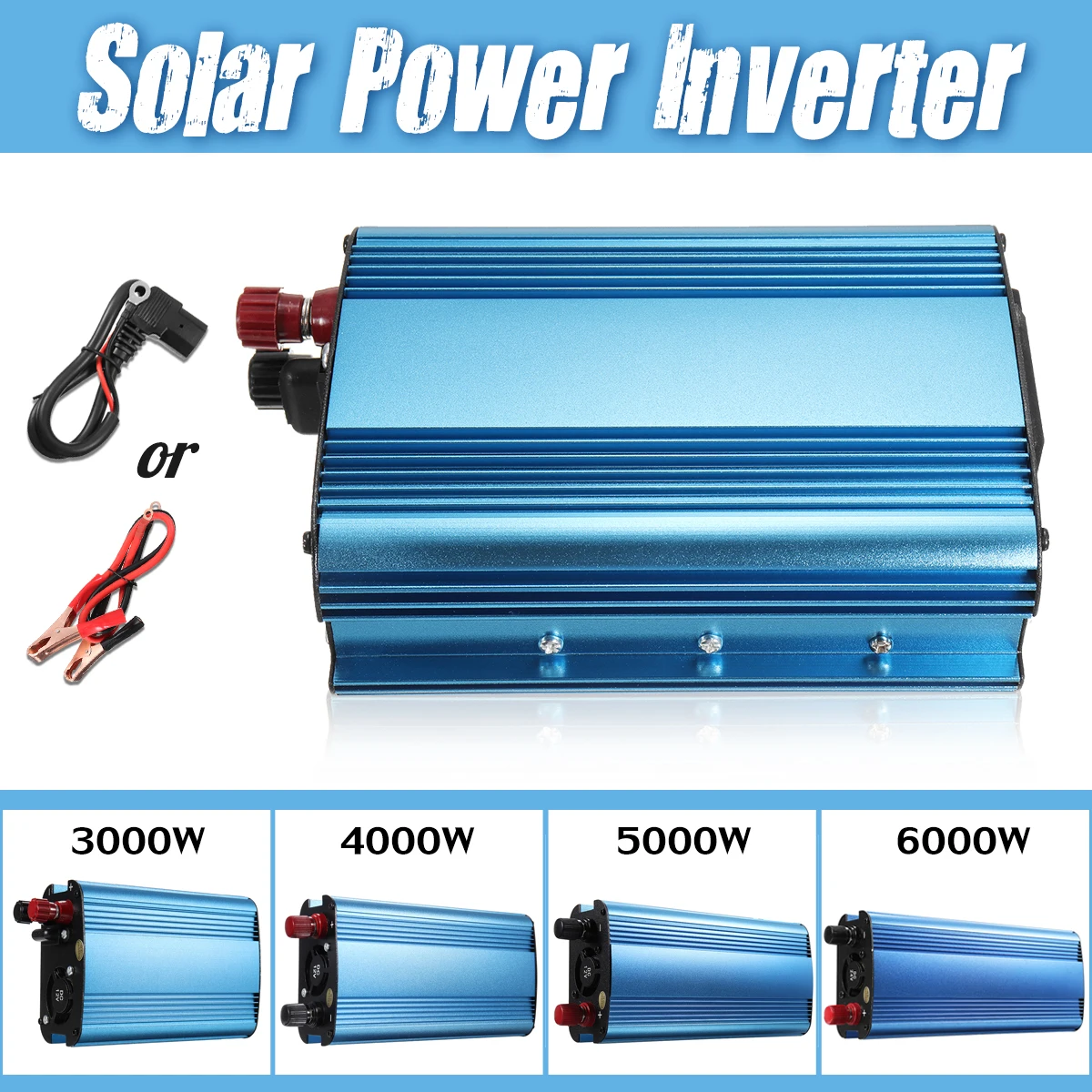 Инвертор Pea k power 6000 W/5000 W/4000 W/3000 WInverter DC 12 V/24 V/48 V/60 V To AC 220V синусоидальный солнечный инвертор трансформатор напряжения