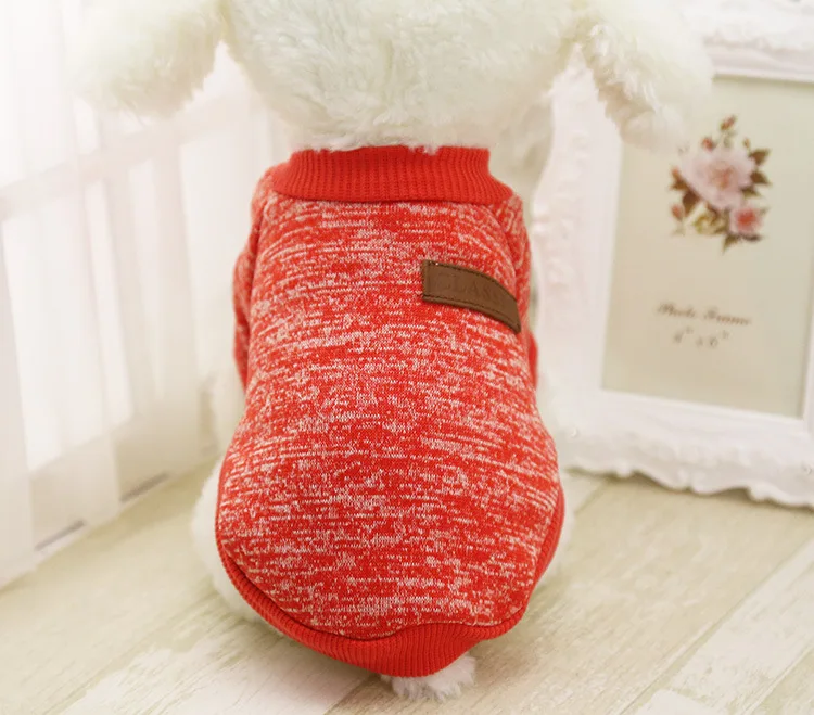 Classic Dog Coats Puppy Clothes Sweater shirts for Small Hoodie coat Yorkie Warm Autumn Winter Pet Cat Clothing | Дом и сад