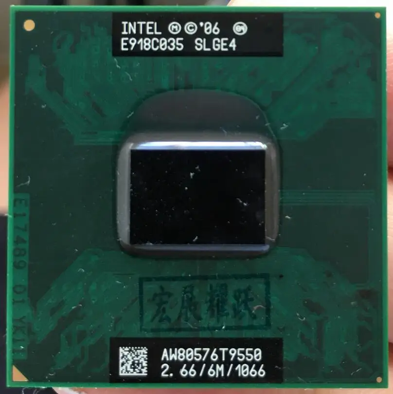 Процессор Intel Core 2 Duo T9550 процессор для ноутбука PGA 478 CPU исправно работает