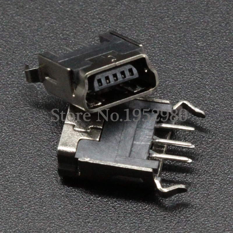 Новый 10 шт. мини USB 5 контактный разъем 180 Степень погружения Micro для зарядки|usb gsm 3g