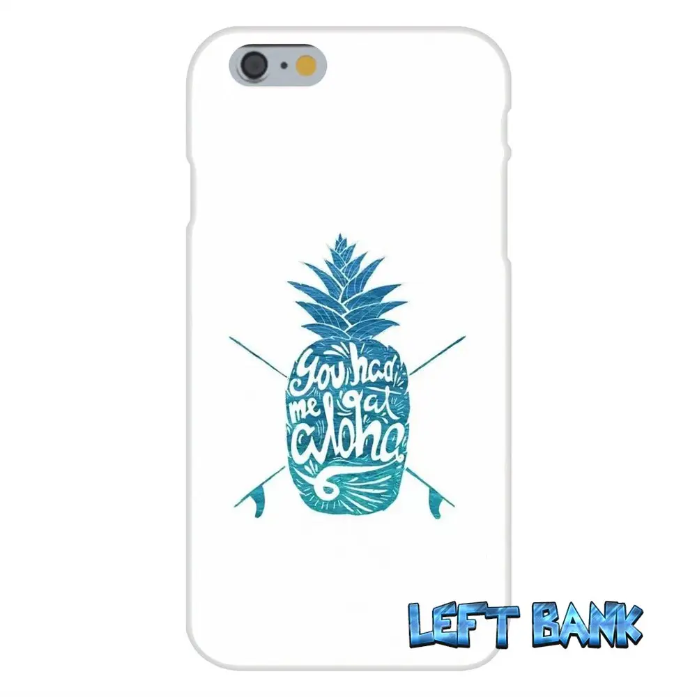 Для iPhone 4 4S 5 5S 5C SE 6 6S 7 Plus оригинальный Hawaii Aloha Beach Art Мягкий Силиконовый ТПУ