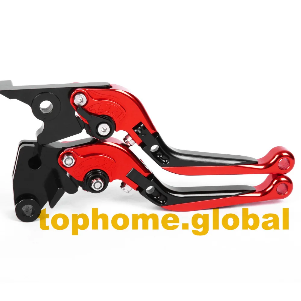 

Red&Black Motorbike Accessories CNC Foldable&Extendable Brake Clutch Levers For Honda VTX1300 2003-2008 2004 2005 2006 2007 2008