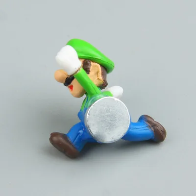 Супер Марио магнит DIY магнит на холодильник ТВ FC детский игровой мультфильм 3D коробка льда Пастер ледяная коробка стикер искусственные магниты - Цвет: Green Mario