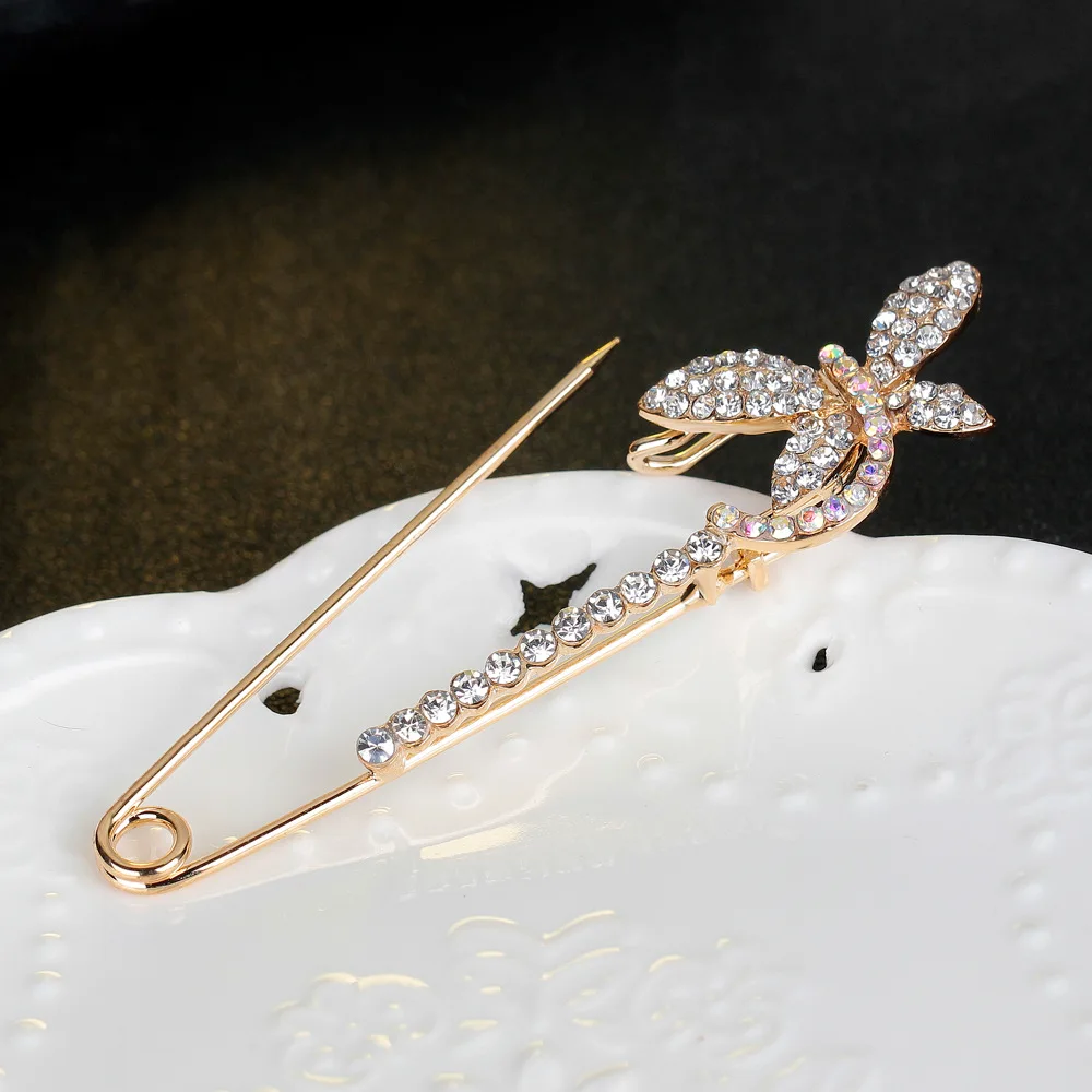 Нильсен Новая Европейская и американская мода Хрустальная Бабочка Форма женский