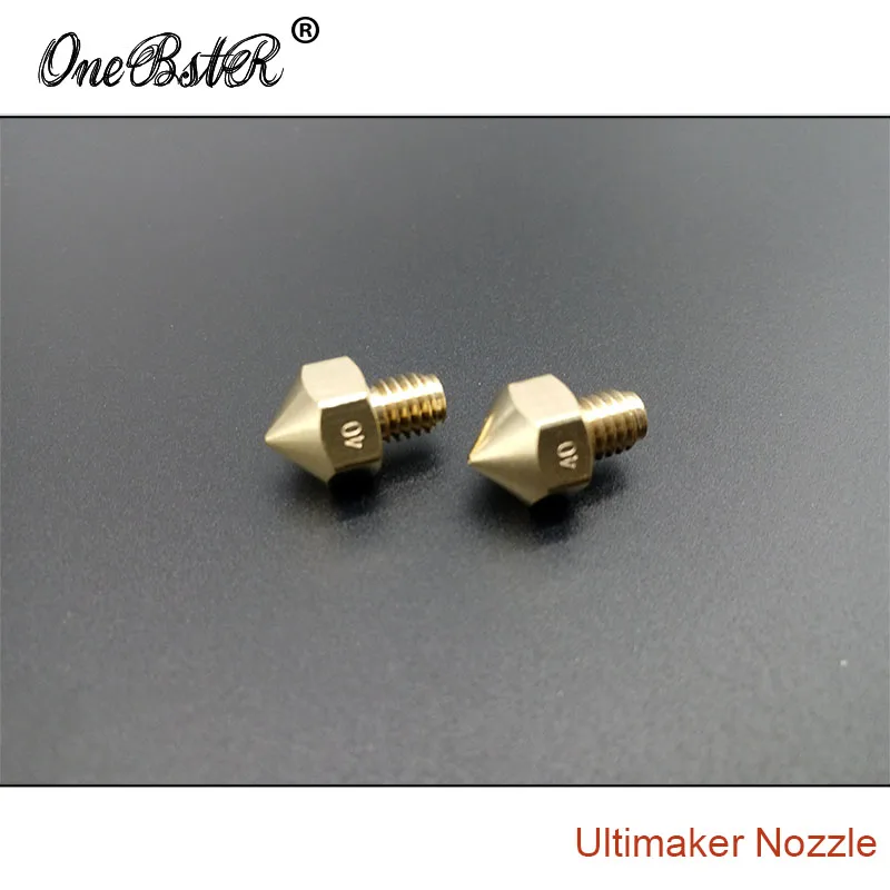 2 шт./лот Ultimaker экструдер сопло 1 75/0 4 мм печатающая головка надпись поверхности 3D