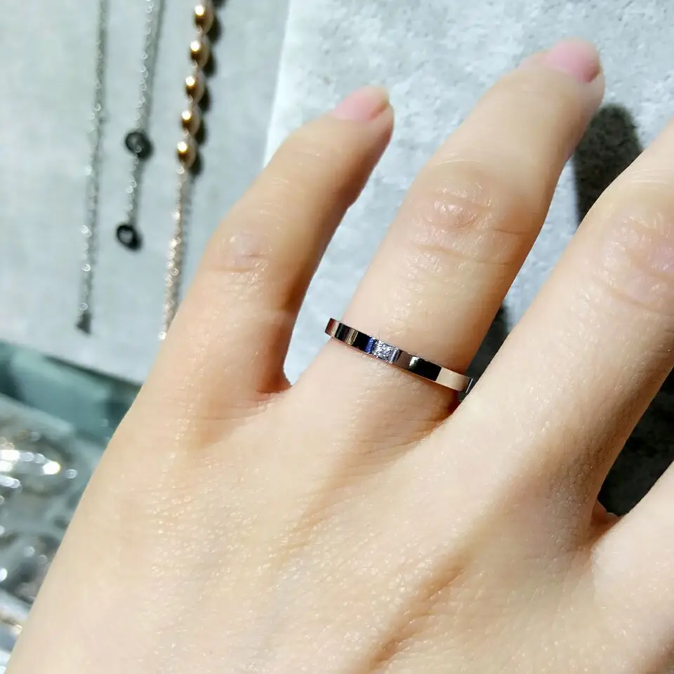 Юнь РУО бренд 2020 фианит кольца для женщин мужчин свадебные ювелирные изделия