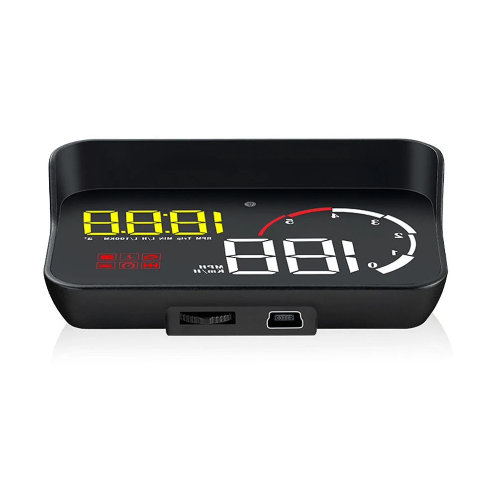 M10 Автомобильный gps HUD лобовое стекло проектор Цифровой скорость дисплей с козырьком Автомобильный дисплей