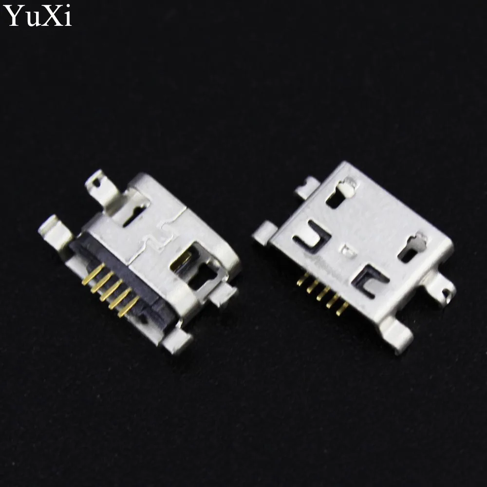 Юйси 10 шт. Micro USB 5pin B Тип гнездовой разъем для мобильного телефона 5 pin зарядки