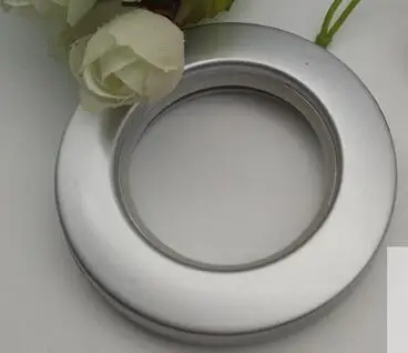 dull Silver Заводская поставка 10 шт х 42 мм пластиковые проушины для штор и кольца зажимы люверсы в 8 различных цветах - Цвет: dull Silver