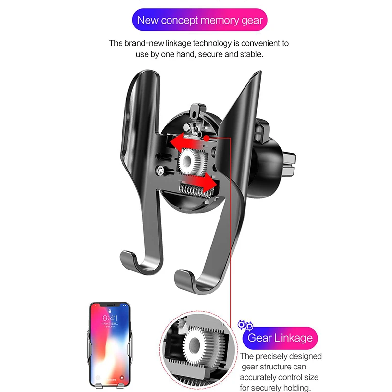 Автомобильный держатель для телефона Autobot iPhone X 8 7 6s Plus Samsung Xiaomi Универсальное