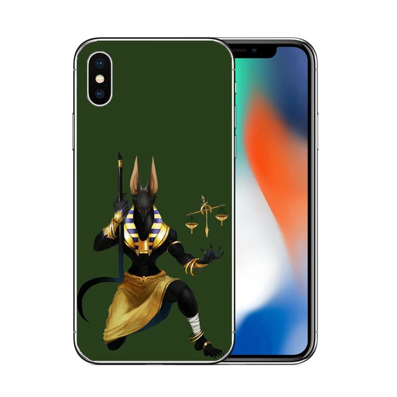 Египет Нефертити Анубис АНХ Фараон Жесткий ПК чехол для телефона iphone 6 6S 7 8 Plus 5S 5 SE