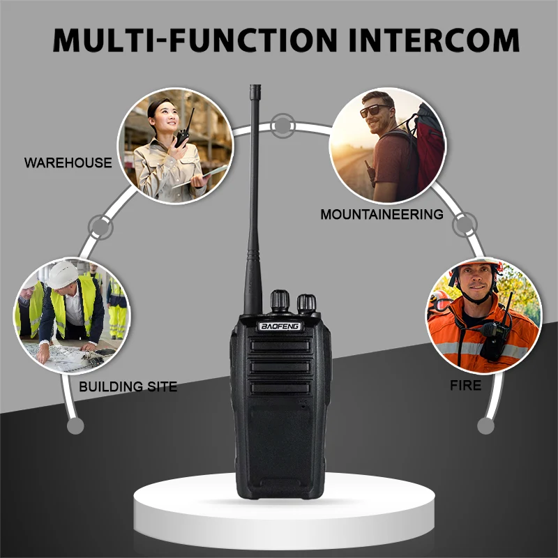 Cena 2 Sztuk Baofeng UV-6 Walkie-talkie 8w 2000mAh 128 CH UHF VHF Dwuzakresowy Dwukierunkowy Radio Woki Toki 10 KM Sprzęt Policyjny Radio Amador