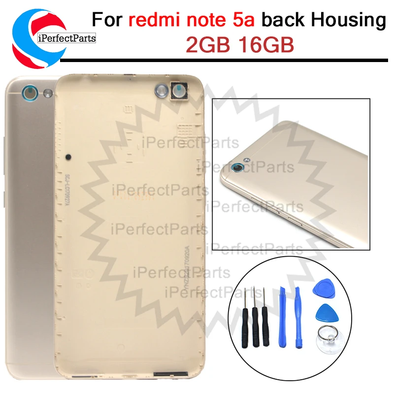 Новинка для Xiaomi redmi Note 5A задняя крышка батарейный отсек Корпус Замена note 2 Гб 16
