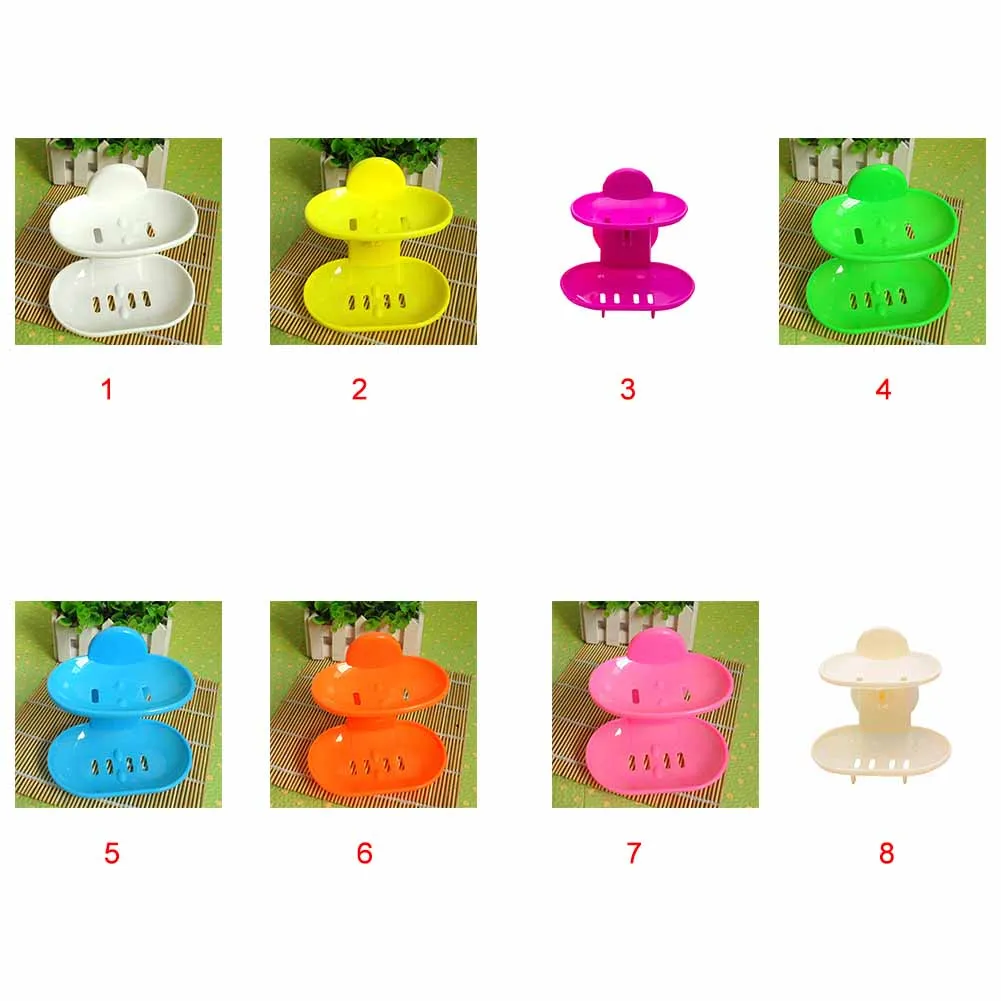 Новая двухслойная прочная присоска мыльница с водоотводом держатель кухонная