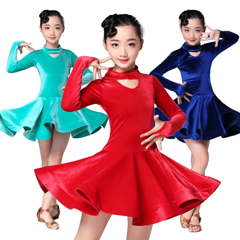 

Practice Dancing Dress Girl Clothes Ballroom Latin Dresses Competition Performance Dancewear Girls Skirt Ballroom Latin Skirt