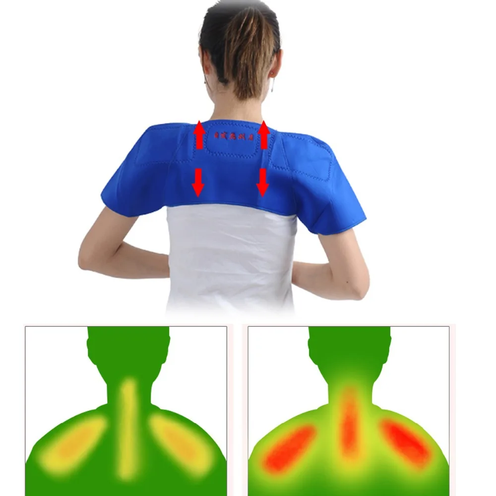 1 шт. турмалиновый самонагревающийся бандаж для плеч Массажная подушка лечения