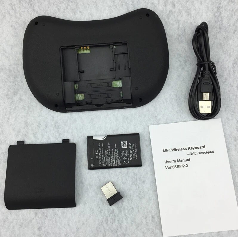Портативная беспроводная мини-клавиатура 2 4 ГГц с сенсорной панелью клавиатура и