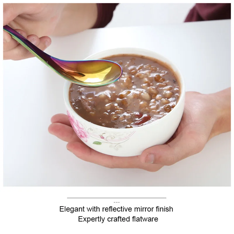 UPORS Высококачественная ложка для супа столовые ложки из нержавеющей стали чайные