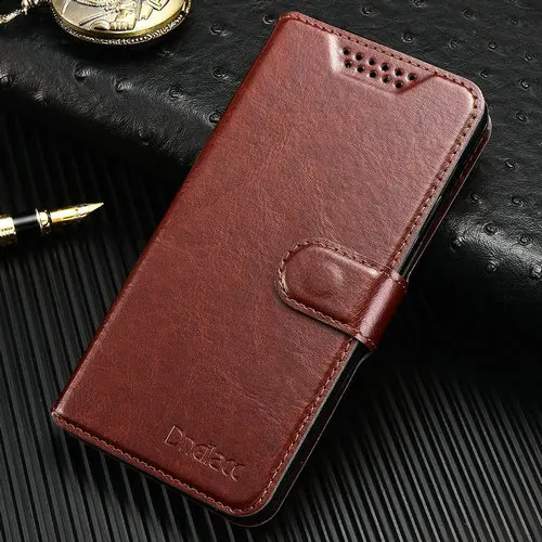 brown Чехол Dneilacc для huawei Honor 7 8 9 10 Lite 7X 8X 5C, Роскошный кожаный флип-чехол, чехол для телефона Capa - Цвет: brown