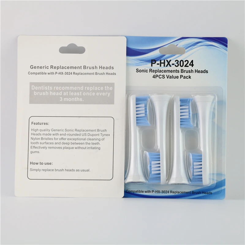 4 шт. HX3024 звуковая сменная щетка для Philips зубная электрическая Sonicare взрослых