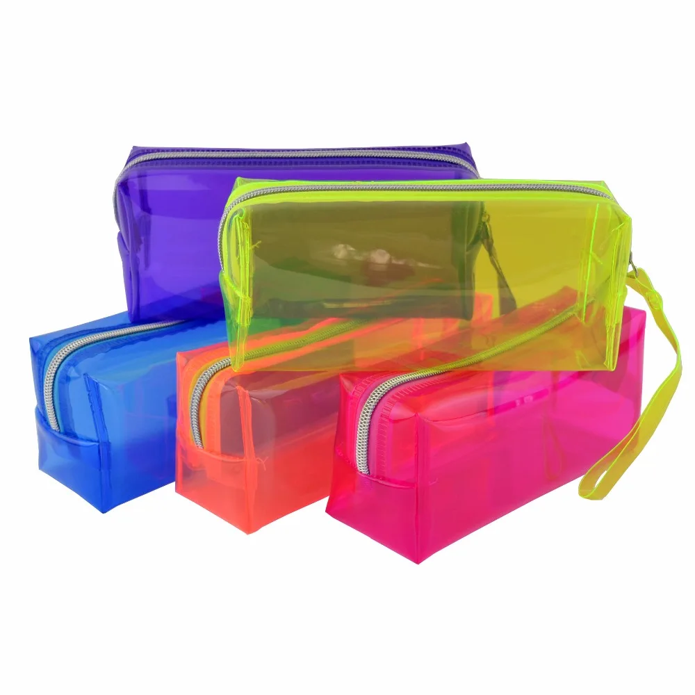 Пенал ярких цветов Прозрачный estuche escolar Kawaii trousse scolaire stylo kalem kutusu пенал для