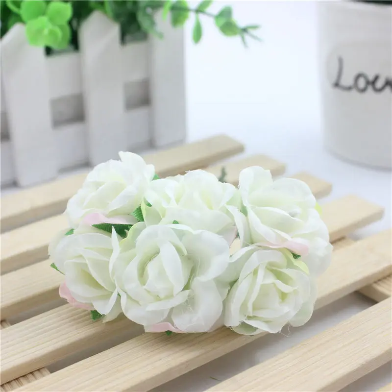 6 шт./лот искусственные розы шелковые свадебные туфли украшение для дома|flowers