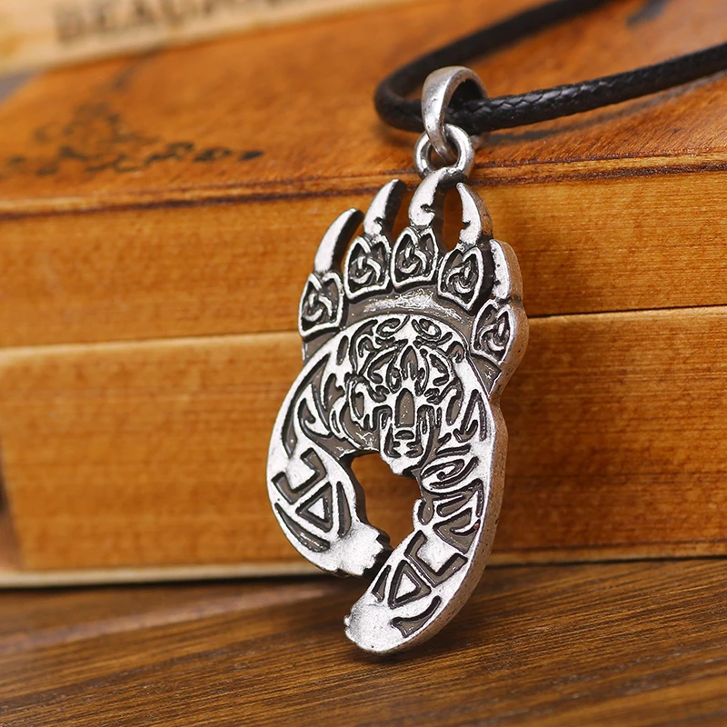 Славянский амулет Veles тотемная подвеска Bear Mount Charm нордические украшения Pendants -