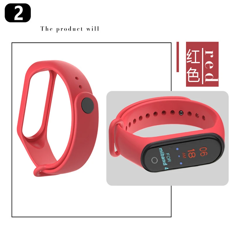 Спортивный Mi Band 4 ремешок на запястье для Xiaomi mi band спортивный силиконовый браслет