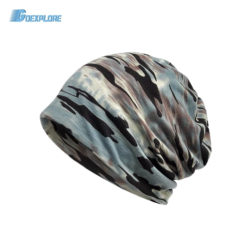 Мужская хлопковая шапка Goexplore теплая камуфляжная шарф с защитой от ветра для