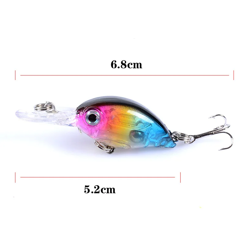 Rock Crank рыболовные снасти 5.2cm/3 8g приманка пластиковая жесткая для спорта на