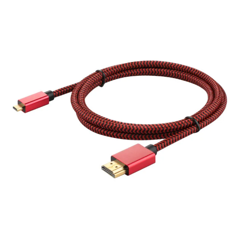 Кабель-адаптер Micro HDMI-HDMI с разъемом Папа-папа поддерживает 4K 60Hz Ethernet Аудио-возврат