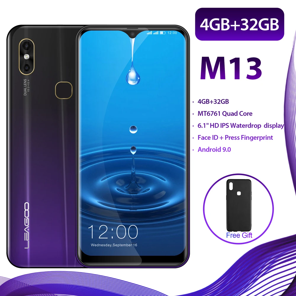 Leagoo M13 смартфон с Android 9 0 4G LTE 4 ГБ 32 6 088 дюйма 3000 мАч|Смартфоны| |