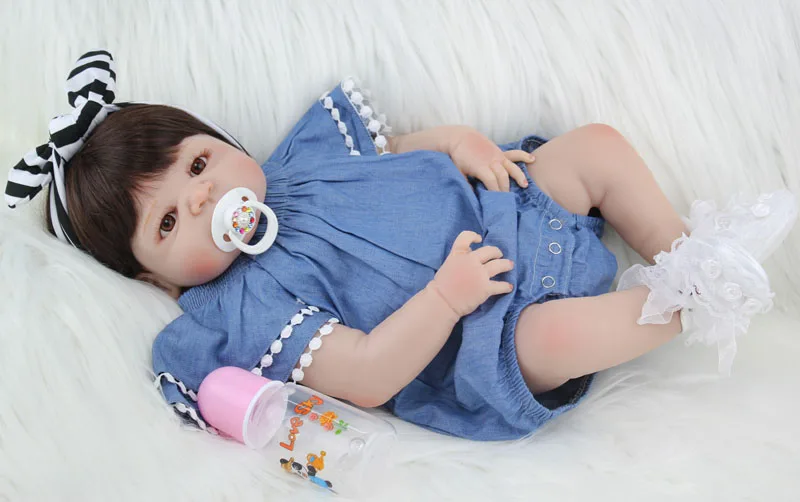 BZDOLL, 55 см, полностью силиконовый корпус, Reborn Baby Doll, игрушка, как настоящая, 22 дюйма, новорожденная девочка, принцесса, младенцы, кукла, купание, игрушка, детский подарок