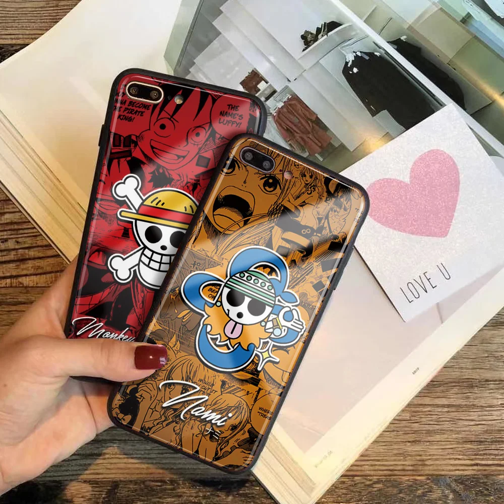 Цельный заказной стеклянный чехол для телефона для iPhone 11 Pro X R S MAX Чехол DIY Обезьяна D Луффи чехол для телефона для iPhone 8 6s 7 Plus