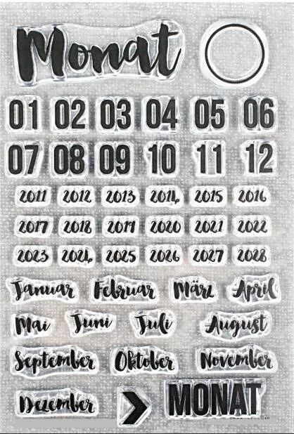 Немецкий прозрачный силиконовый штамп для скрапбукинга фотоальбома